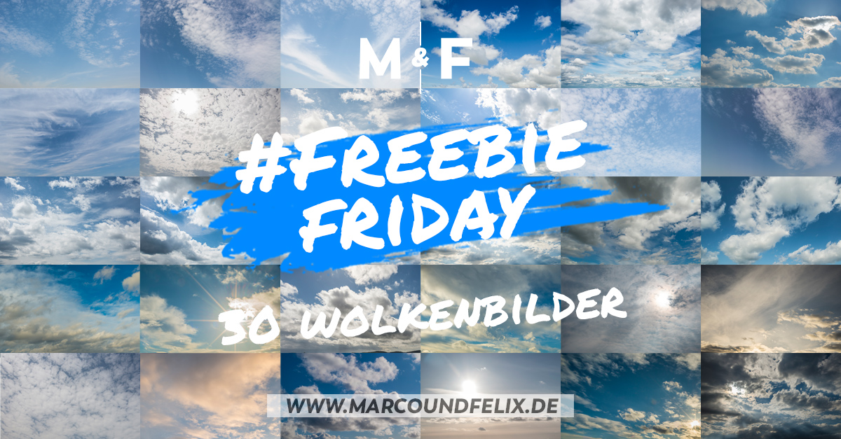 30 Wolkenbilder zum Download. Freebie Friday bei Marco und Felix